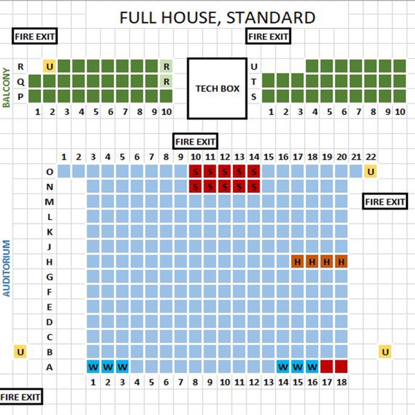 Seating Plan – South Mill Arts